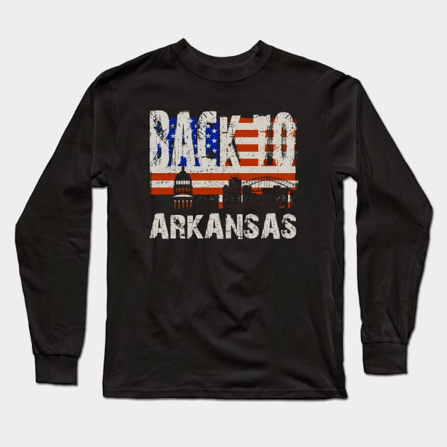 Arkansas Long Sleeve T-Shirt by VizRad